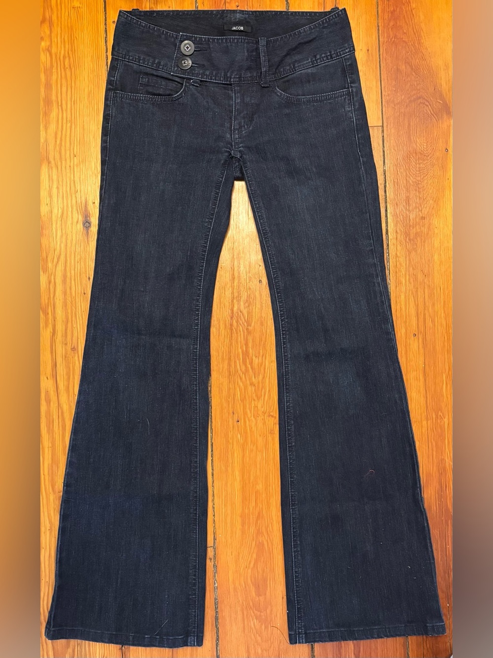 Vintage Jacob Women’s Dark Wash Mid-Rise Flare Jeans